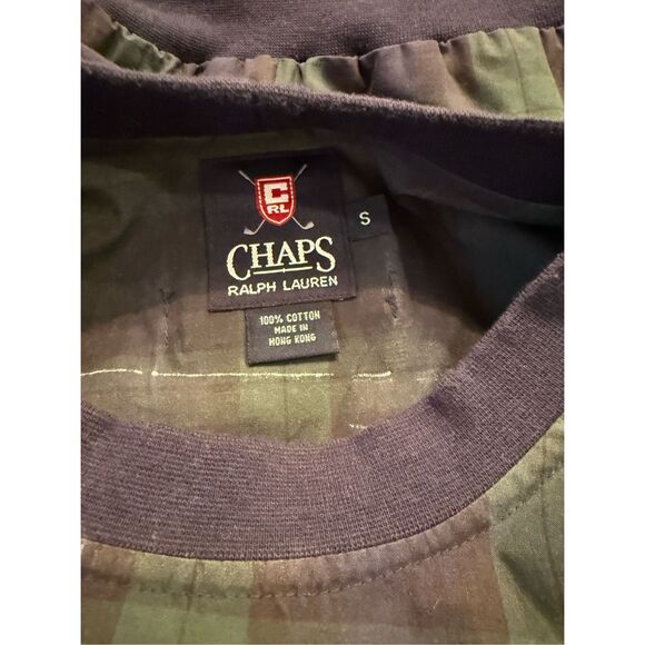 Chaps Ralph Lauren Men’s Vtg Golf Plaid Pullover Windbreaker Sz. S - Picture 8 of 8